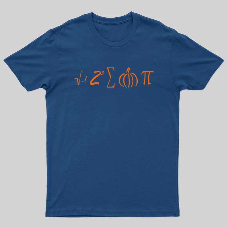 Math Pumpkin Pi Symbol T-Shirt Polished Women's Silk