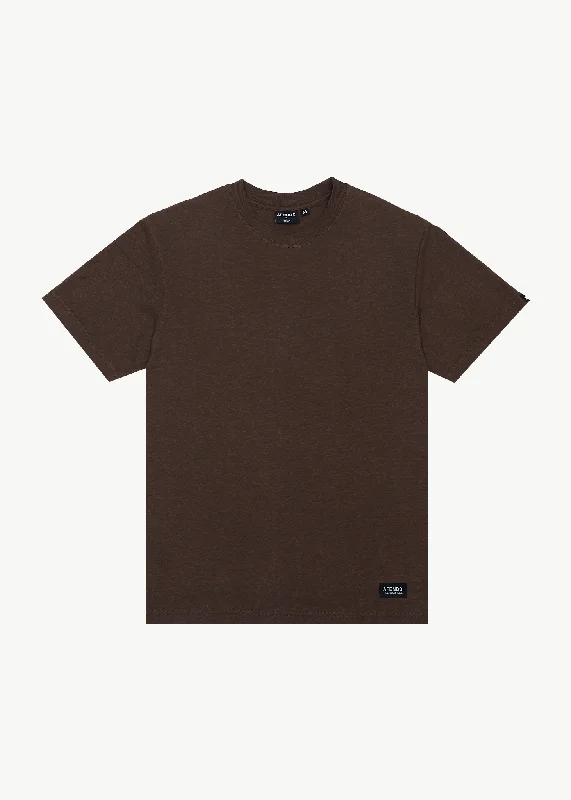 AFENDS Mens Classic - Retro Fit Tee - Coffee Traditional Women's 