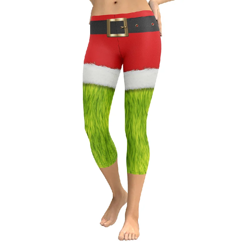 Grumpy Christmas Capris Sporty Women's Tennis