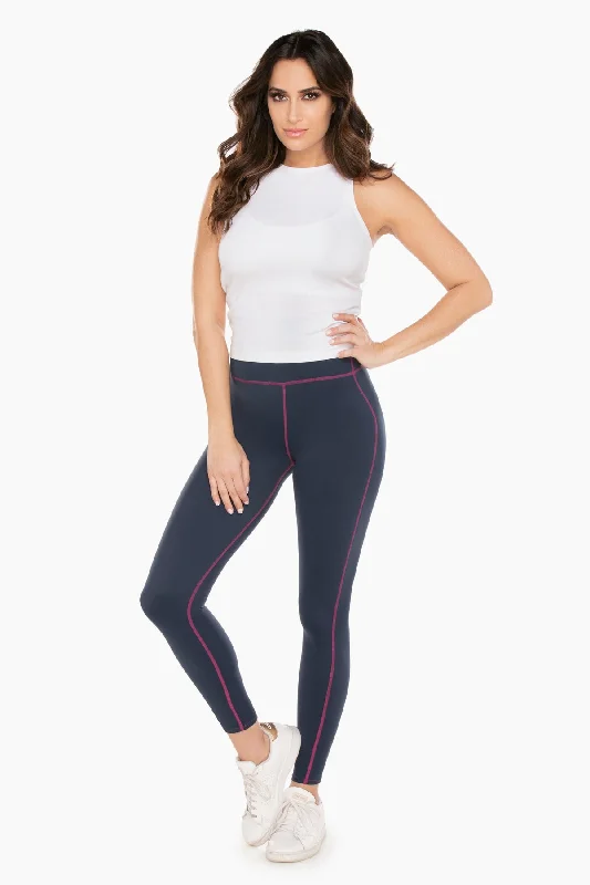 Dress Blues Tummy Control Performance Leggings Preppy Women's College