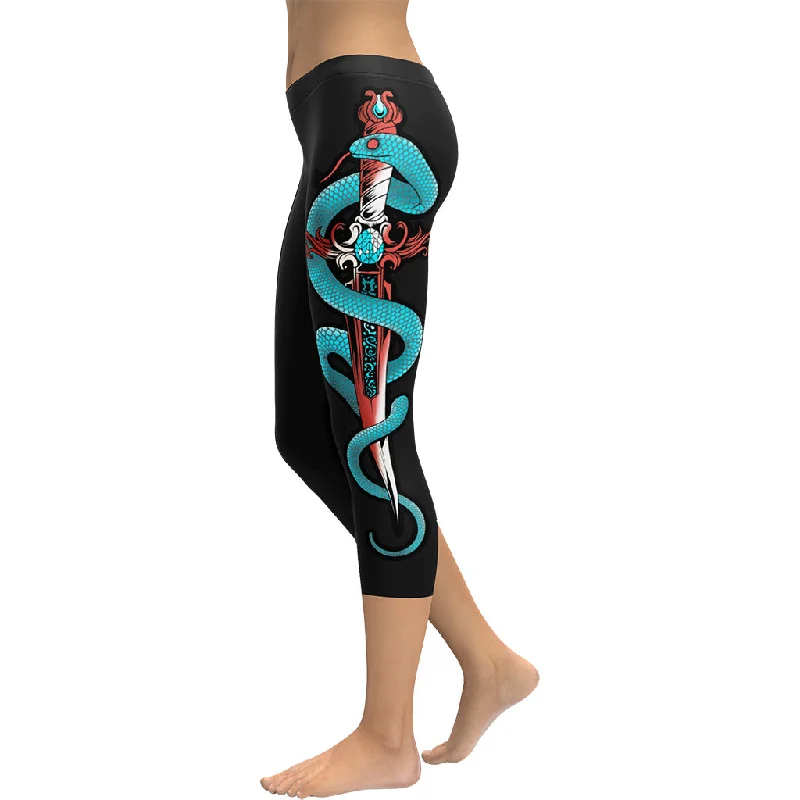 Snake & Sword Capris Cozy Women's Winter