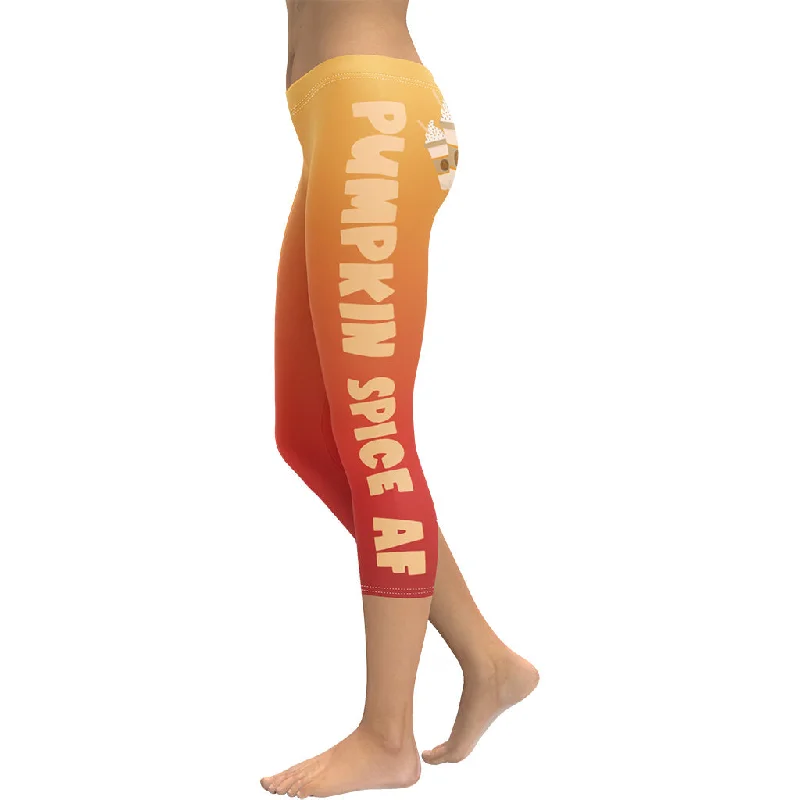 Pumpkin Spice AF Capris Sustainable Organic