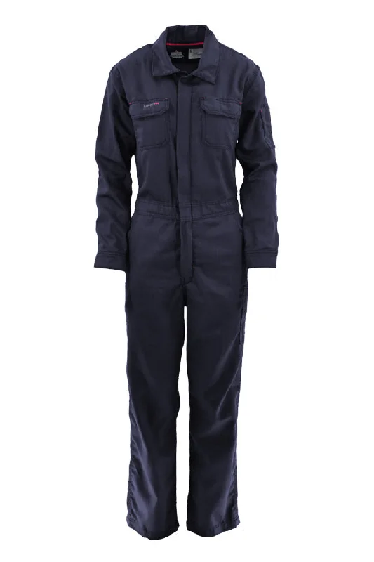 Ladies FR Modern Coveralls | 6oz. 88/12 Blend | Navy Cozy Women's Sherpa - lined