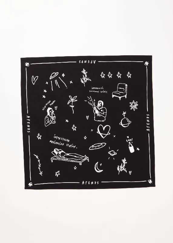 AFENDS Womens Funhouse - Bandana - Black Laid - back Women's Style