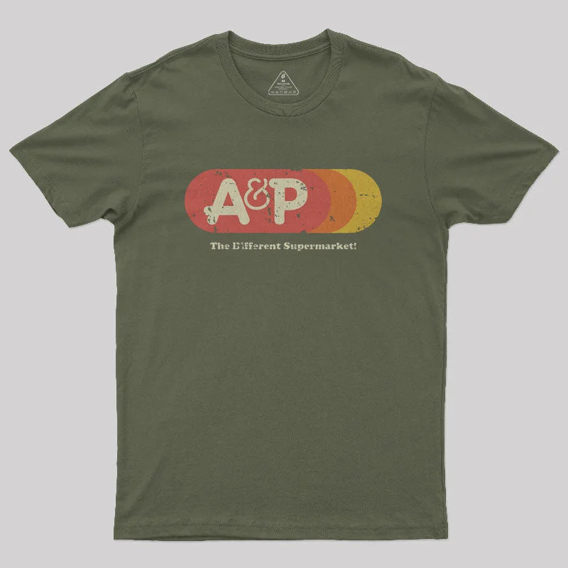 A&P Supermarket 1976 Vintage Nerd T-Shirt Compression