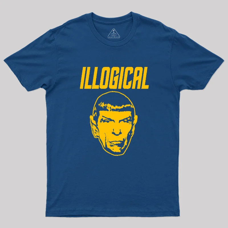 STAR TREK - Illogical 2.0 Geek T-Shirt Monochromatic Office Style