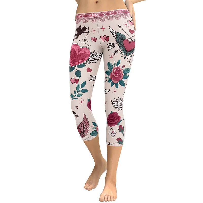 Cute Valentine Capris Elegant Women's 