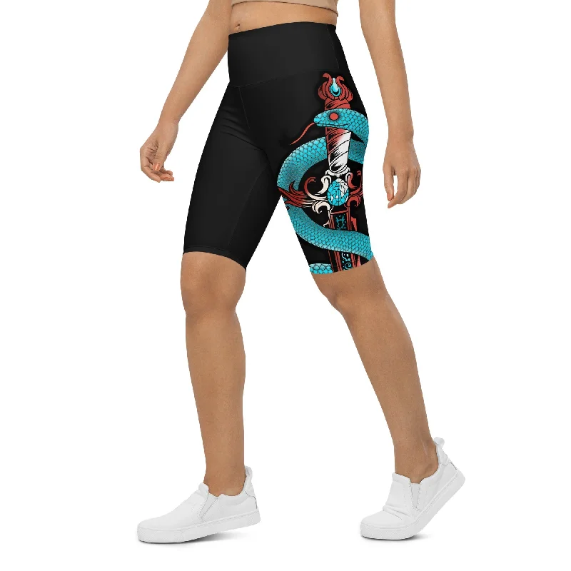 Snake & Sword Biker Shorts Modern Women's 