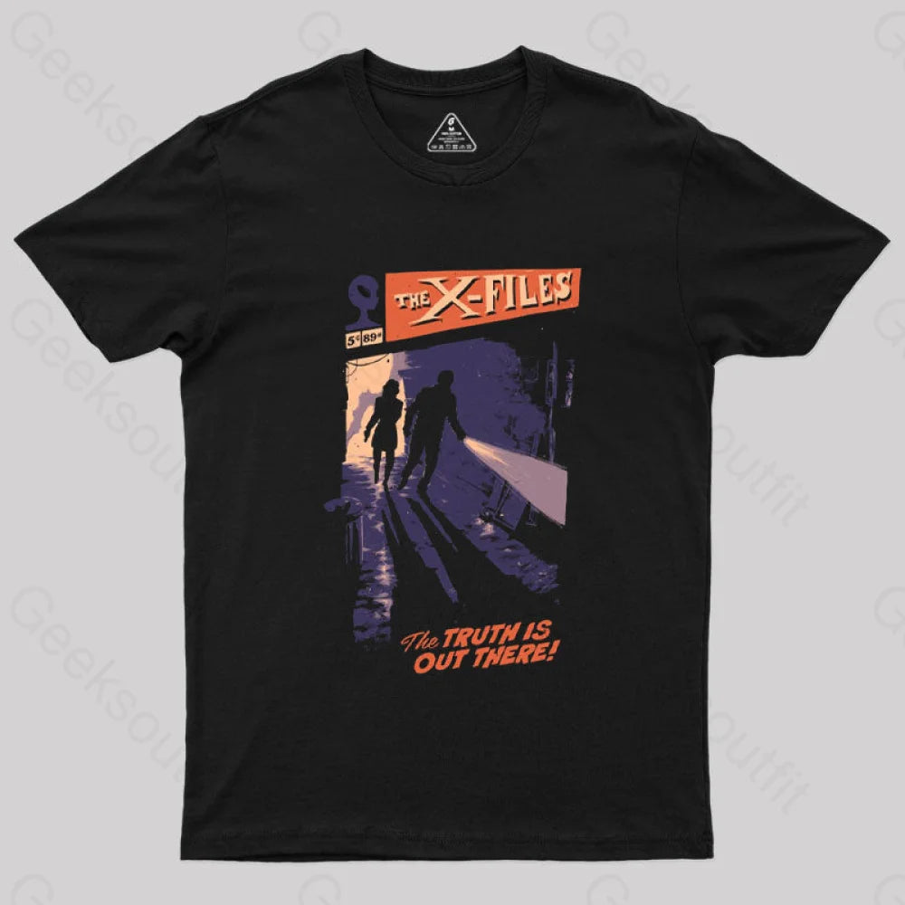 Out There X Files T-Shirt Sleek Women's Metallic