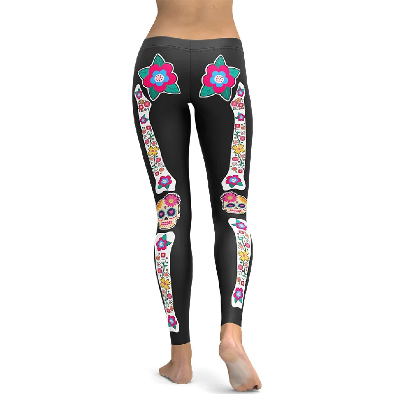 Day of the Dead Bones Leggings Business