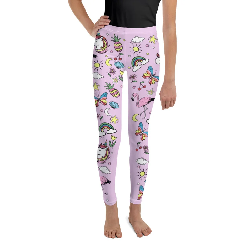 Unicorn Print Youth Leggings garde