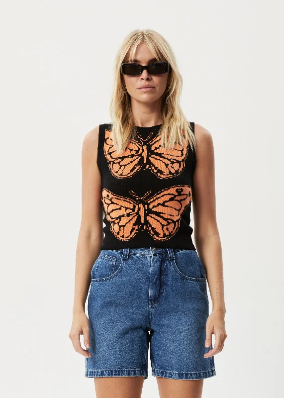AFENDS Womens Papillon - Knit - Soft Orange Refined Women's 