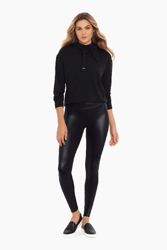 High-Rise Cire Athleisure Legging Artistic Women's Hand - painted
