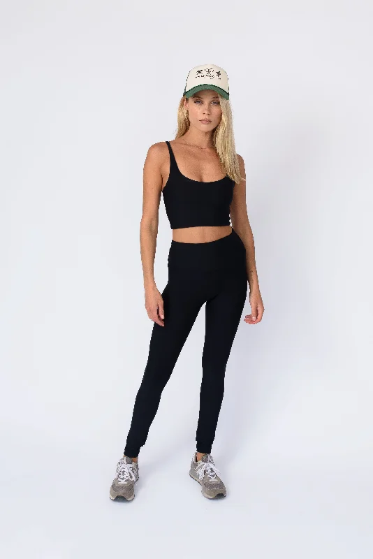 Kiki Legging - Black Sporty Women's Athleisure 