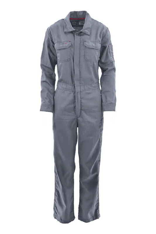 Ladies FR Modern Coveralls | 6oz. 88/12 Blend | Gray Minimalist Women's Casual