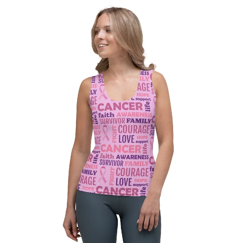 Breast Cancer Awareness Tank Top Trendy Women's Oversized