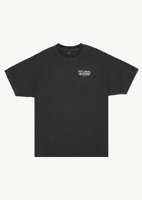 AFENDS Mens Technology - Graphic Boxy T-Shirt - Stone Black Practical Women's Quick - dry AFENDS Mens Technology - Graphic Boxy T-Shirt - Stone Black Practical Women's Quick - dry
