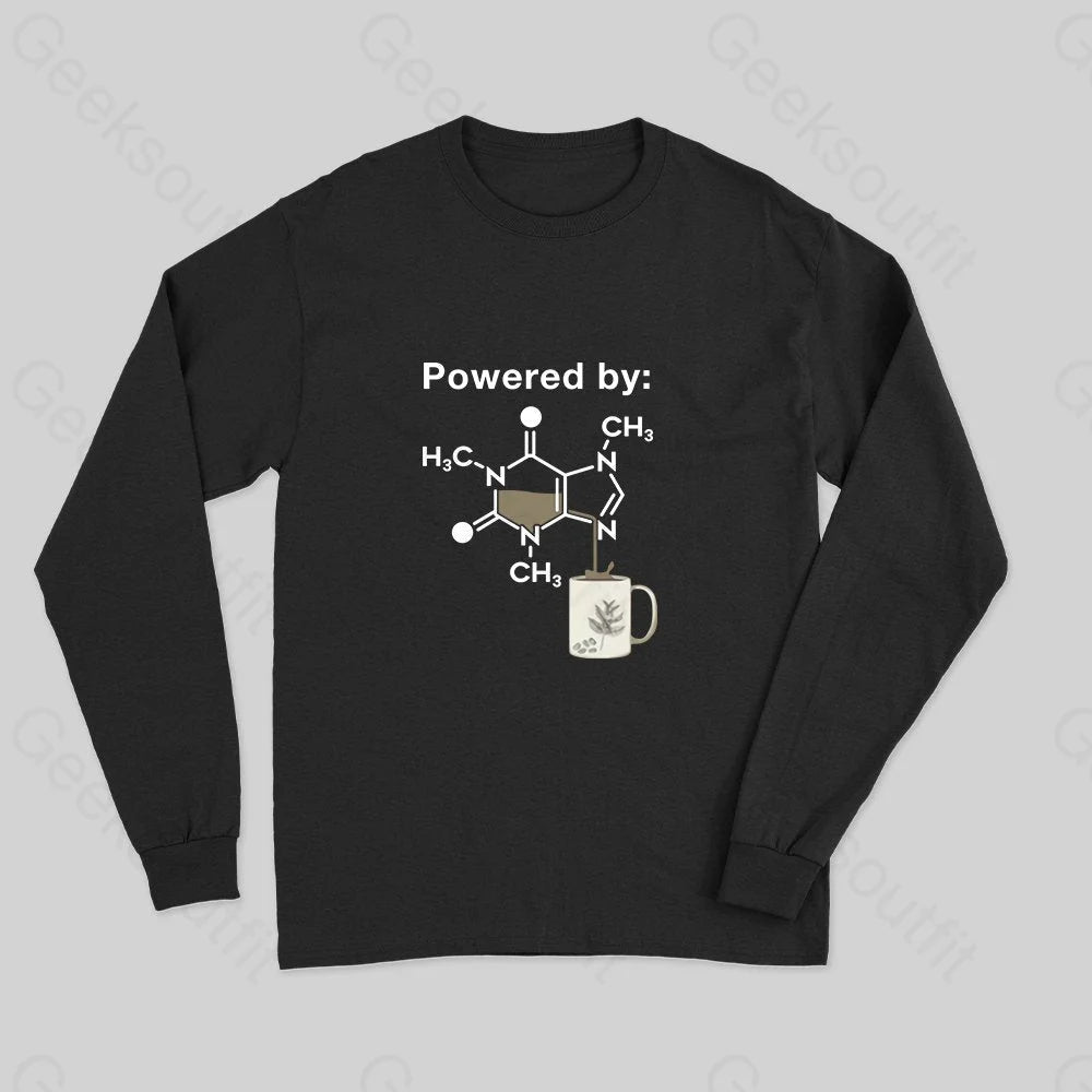Powered By Caffeine Long Sleeve T-Shirt Compression