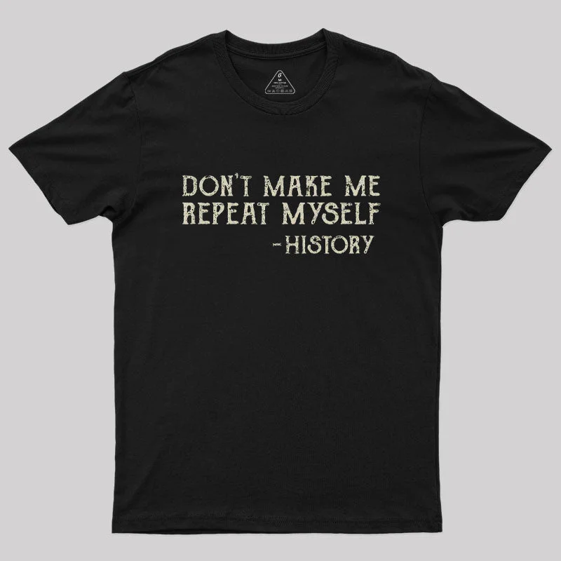 Repeating History T-Shirt Casual Women's Loose - fitting