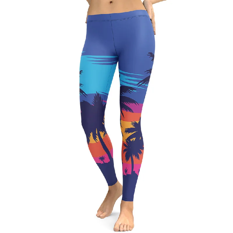 Sunset Leggings Streetwear Style for 