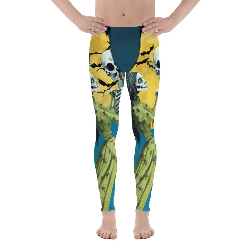 Skeleton and Zombie Men's Leggings Contemporary 