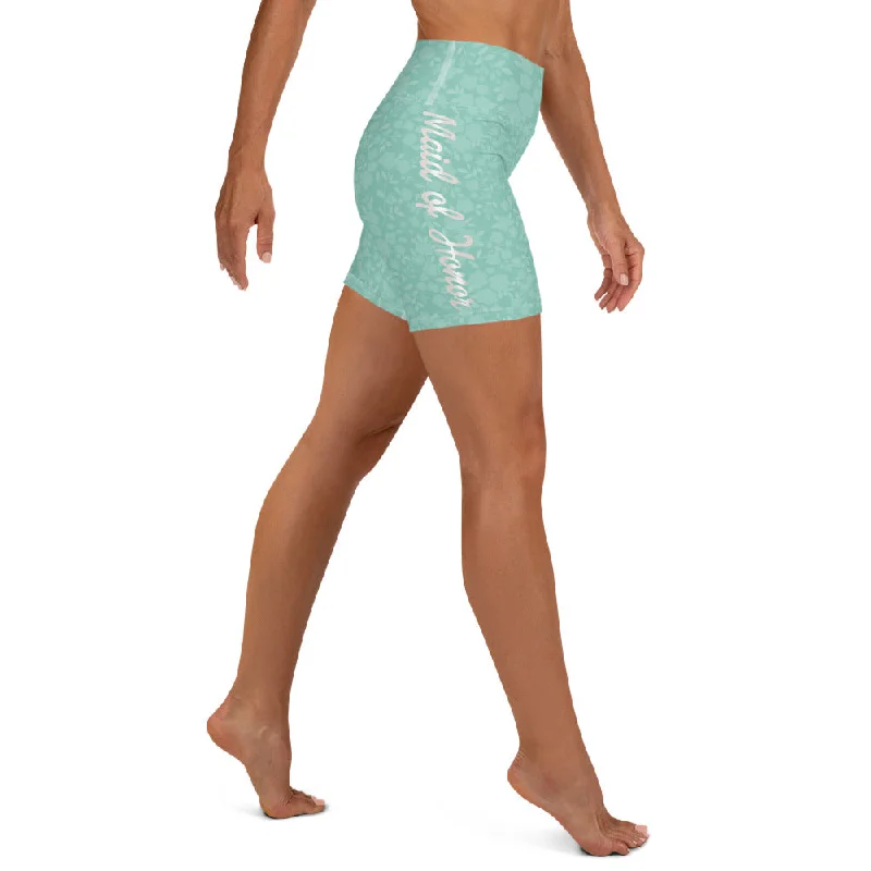 Maid of Honor Yoga Shorts Compression