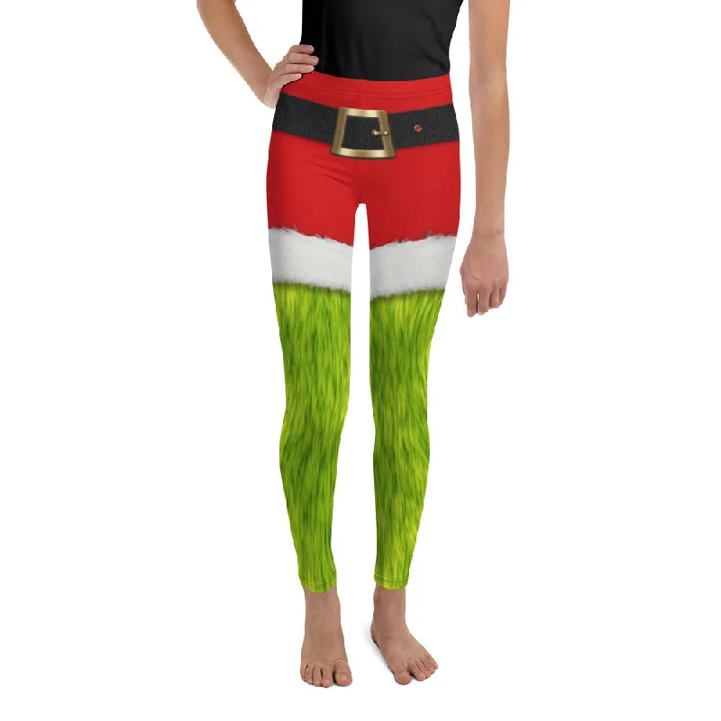 Grumpy Christmas Youth Leggings Sophisticated Women's Tailored