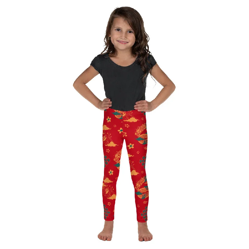 Chinese Dragon Kid's Leggings Sophisticated Women's Tailored