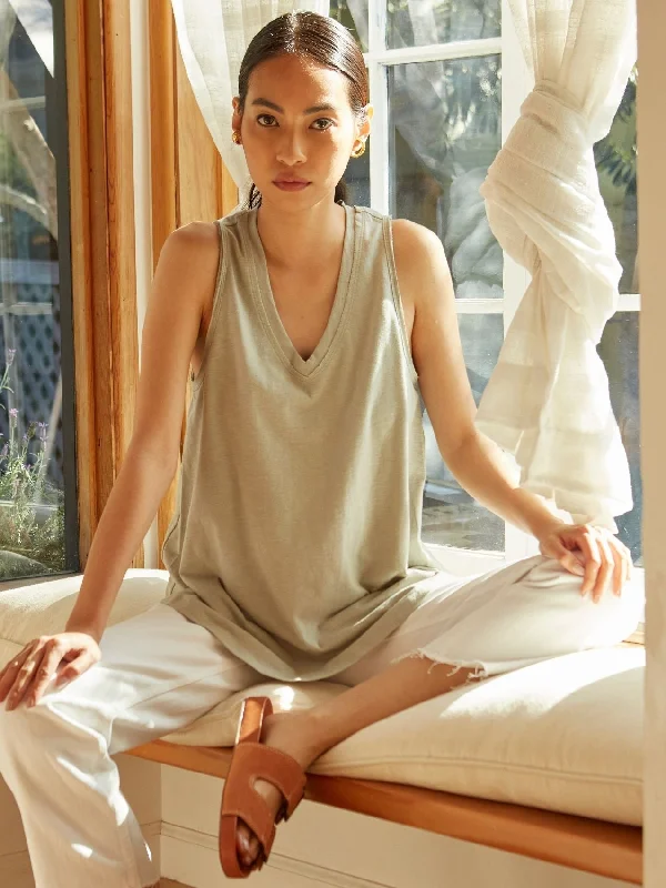 Manning Tank Trendy Women's Oversized