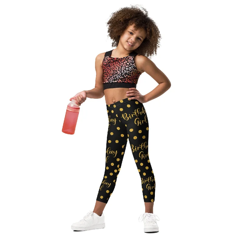 Golden Birthday Girl Kid's Leggings Edgy Women's Punk
