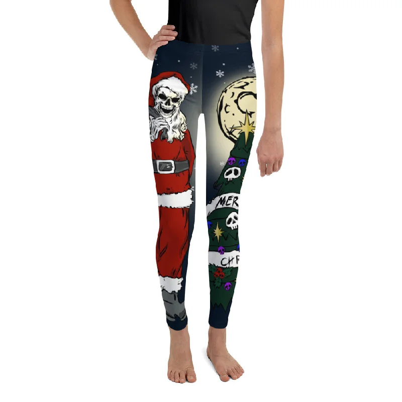 Goth Christmas Youth Leggings Artistic Women's Avant - 