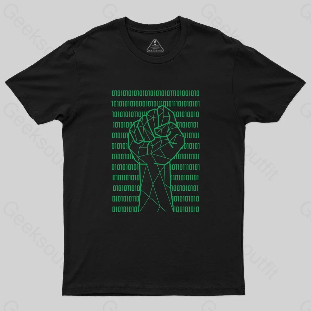 Binary Code T-Shirt Cozy Women's Sherpa - lined