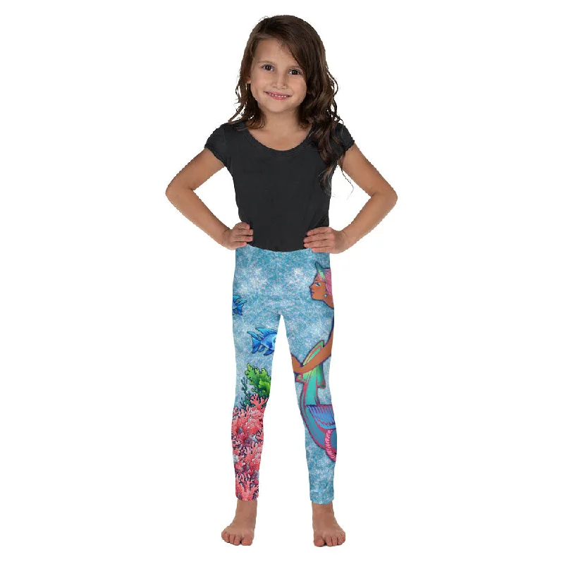 Darker Skin Mermaid Kid's Leggings Edgy Women's Punk
