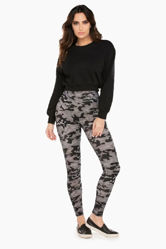 Camo Athleisure Leggings Cozy Women's Sherpa - lined