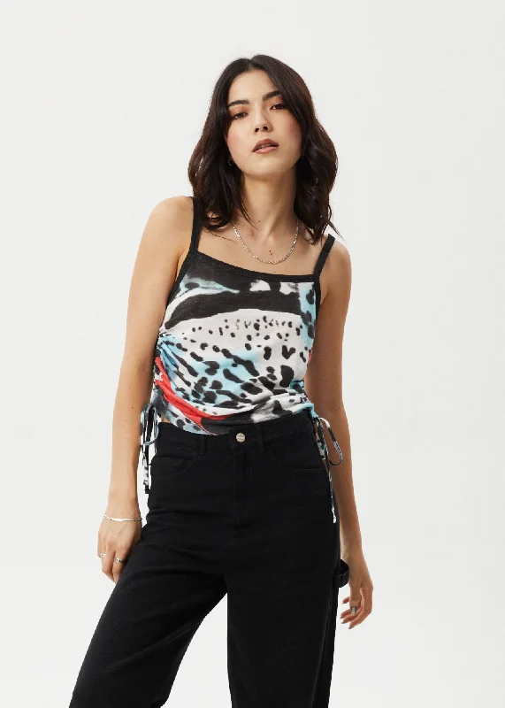 AFENDS Womens Dossy - Sheer Cami - Black Minimalist Women's Casual
