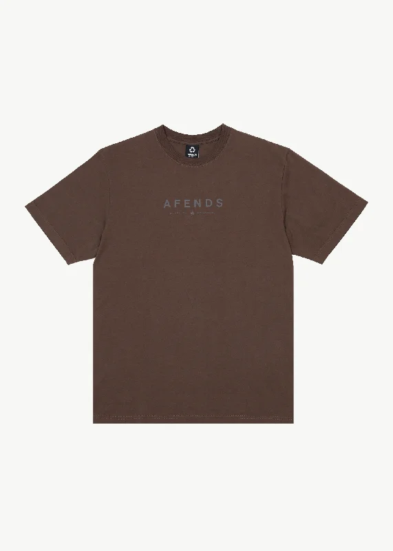 AFENDS Mens Thrown Out - Graphic Retro T-Shirt - Coffee Athletic Women's 
