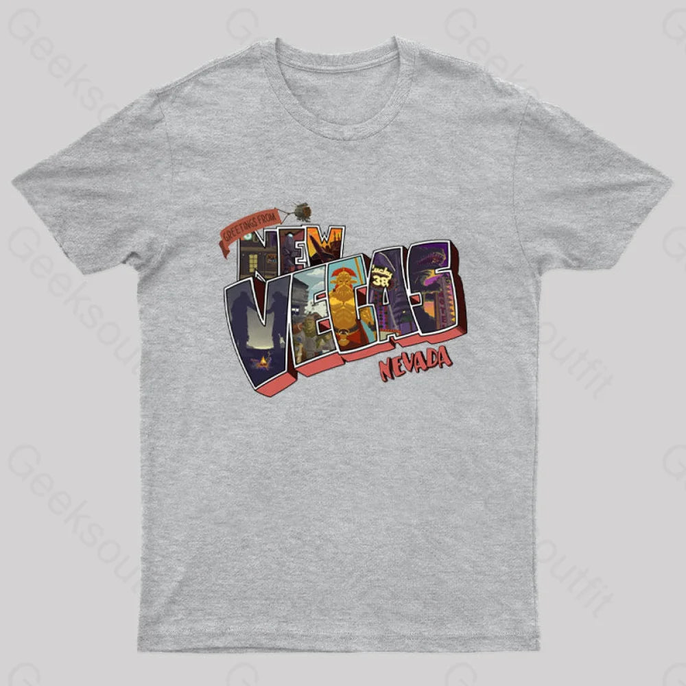 Greetings From New Vegas Geek T-Shirt Polished Women's Silk