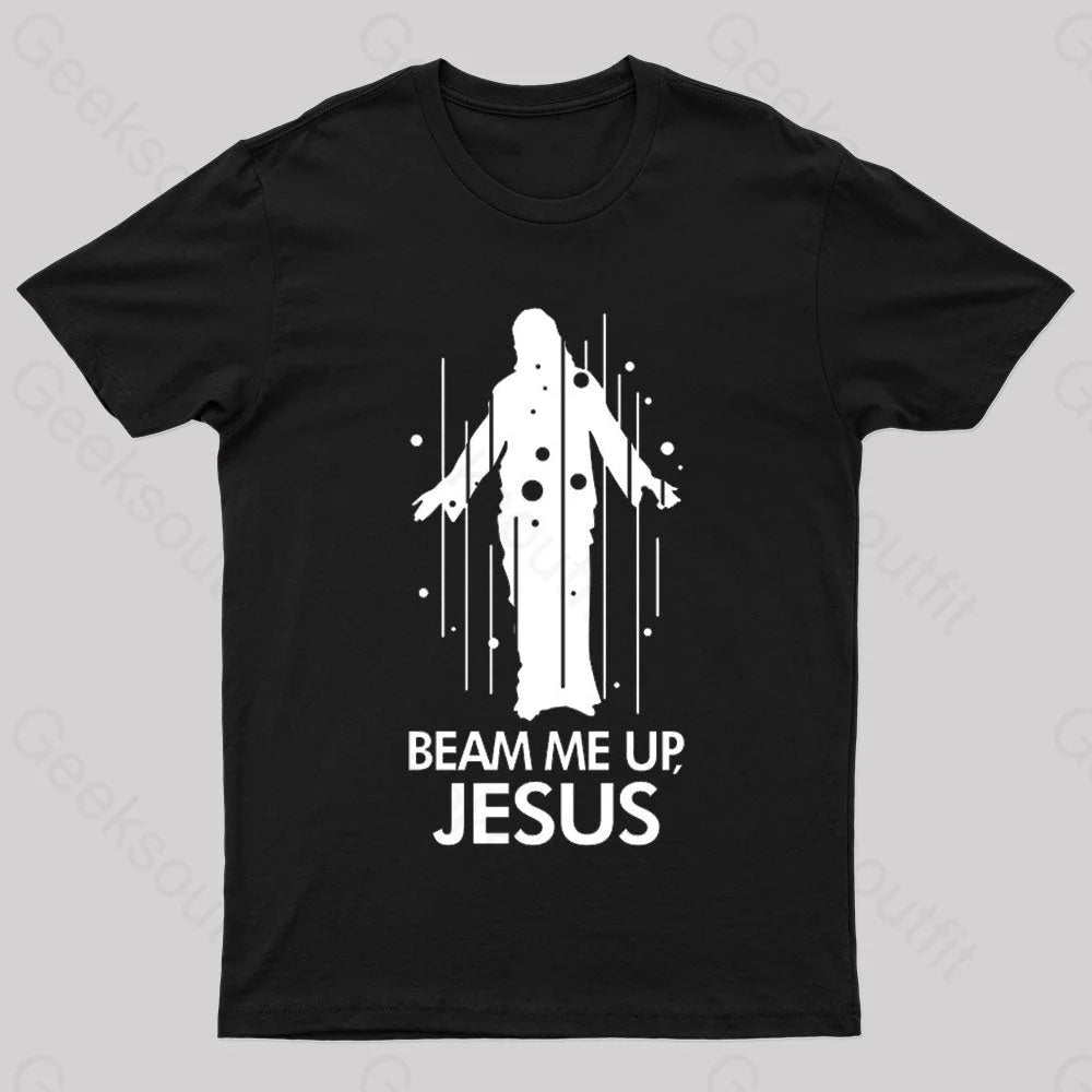Beam Me Up Jesus Nerd T-Shirt Rugged Women's Outdoor 