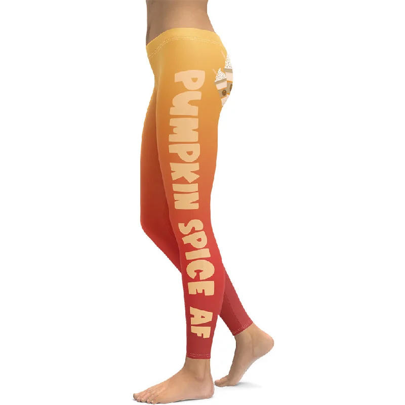 Pumpkin Spice AF Leggings Hip Women's Urban