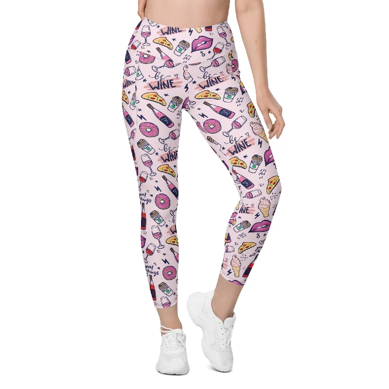 Great Things Leggings With Pockets Youthful Women's Anime - inspired