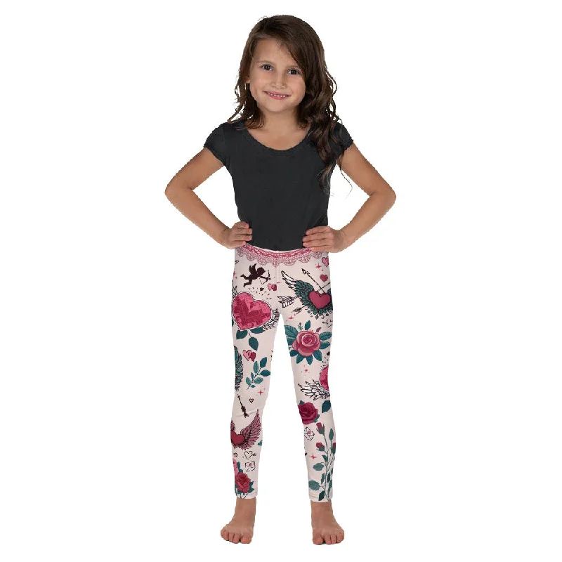 Cute Valentine Kid's Leggings Earthy Women's 