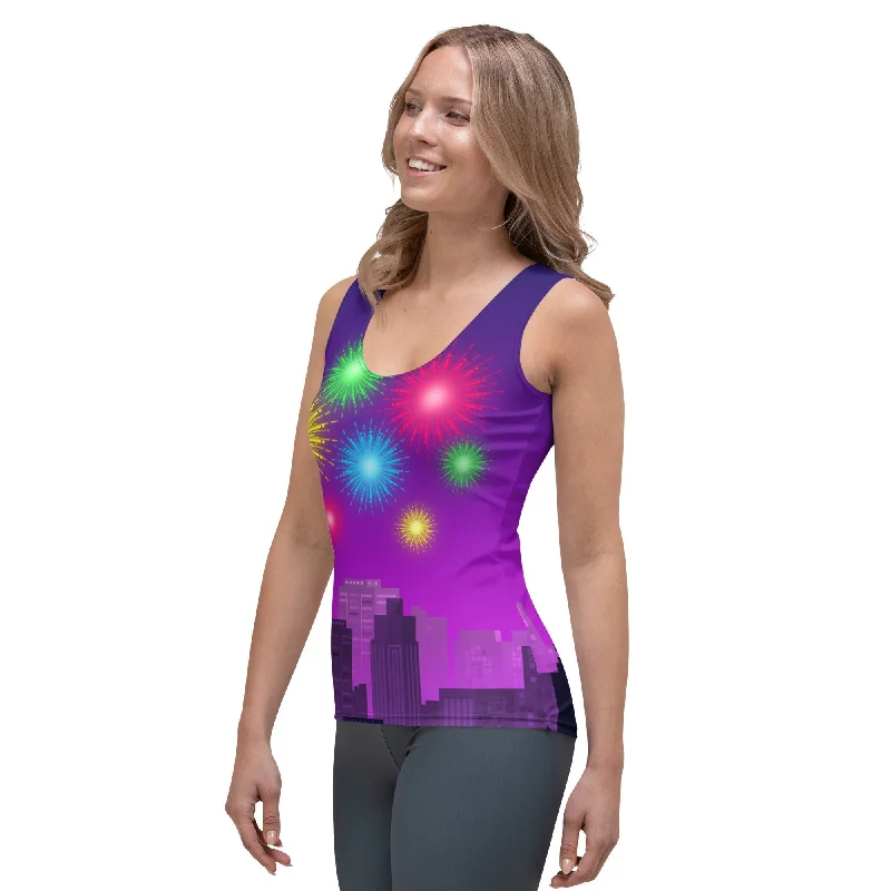 New Year City Tank Top Trendy Women's 