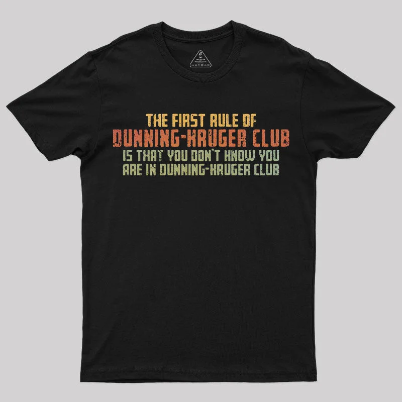 Dunning-Kruger Club T-Shirt Elegant Women's Formal 