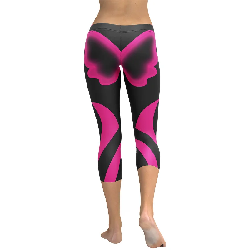 Butterfly Shaped Capris Cozy Women's Sherpa - lined