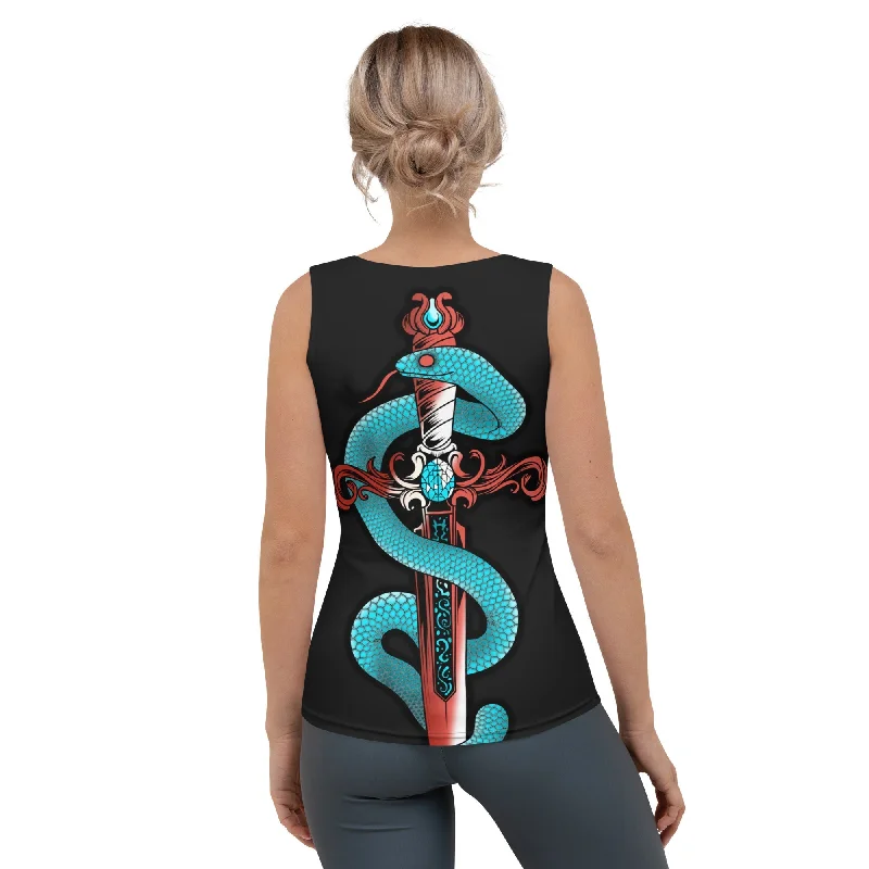 Snake & Sword Tank Top Athletic Women's High - 