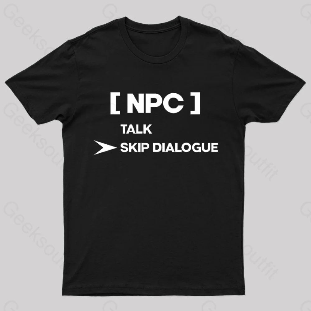 NPC Skip Dialogue Classic T-Shirt Minimalist Women's Casual