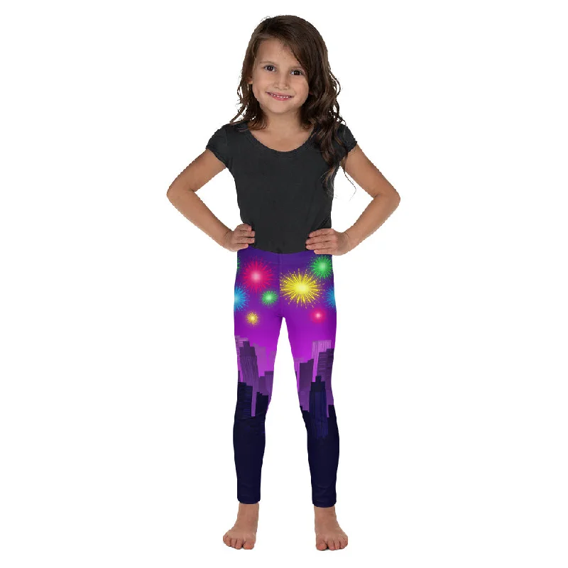 New Year City Kid's Leggings Cool Women's Skate