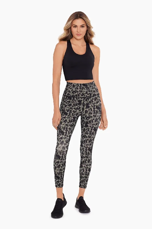 Tortoise Shell Tummy Control Performance Leggings Geometric