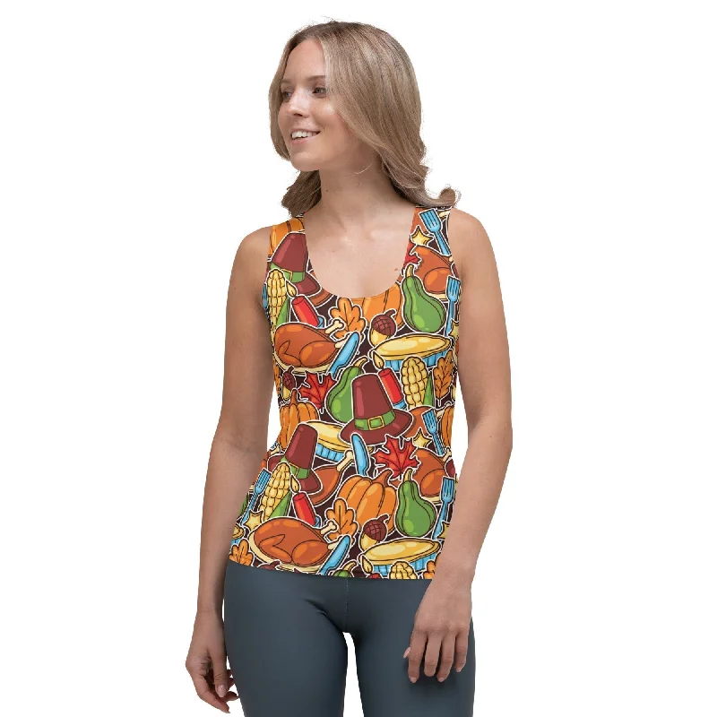 Thanksgiving Celebration Tank Top Contemporary 