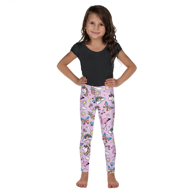 Unicorn Print Kid's Leggings Practical Women's Multi - 